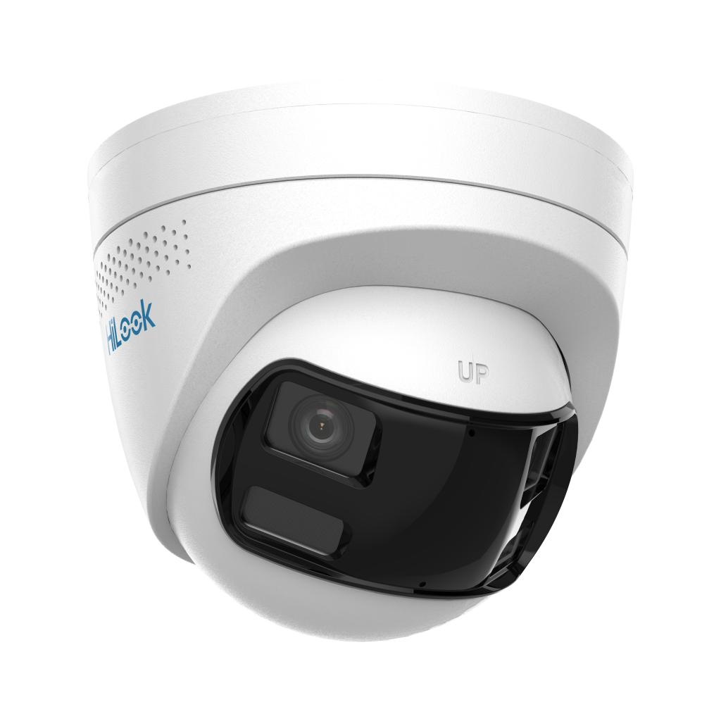 HILOOK IPC-T269HAD-LUF/SL, 6Mpix,2,8mm Dual  Lens, H265+, Dual Light, 30Mt Gece Görüşü, Dahili Mikrofon, PoE, IP67, Dome, IP Kamera