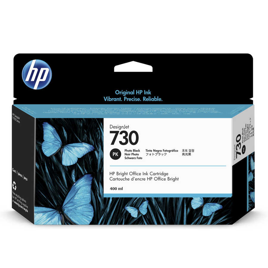 HP P2V73A / 730 Photo Black 300 ml Orijinal DesignJet Mürekkep Kartuşu