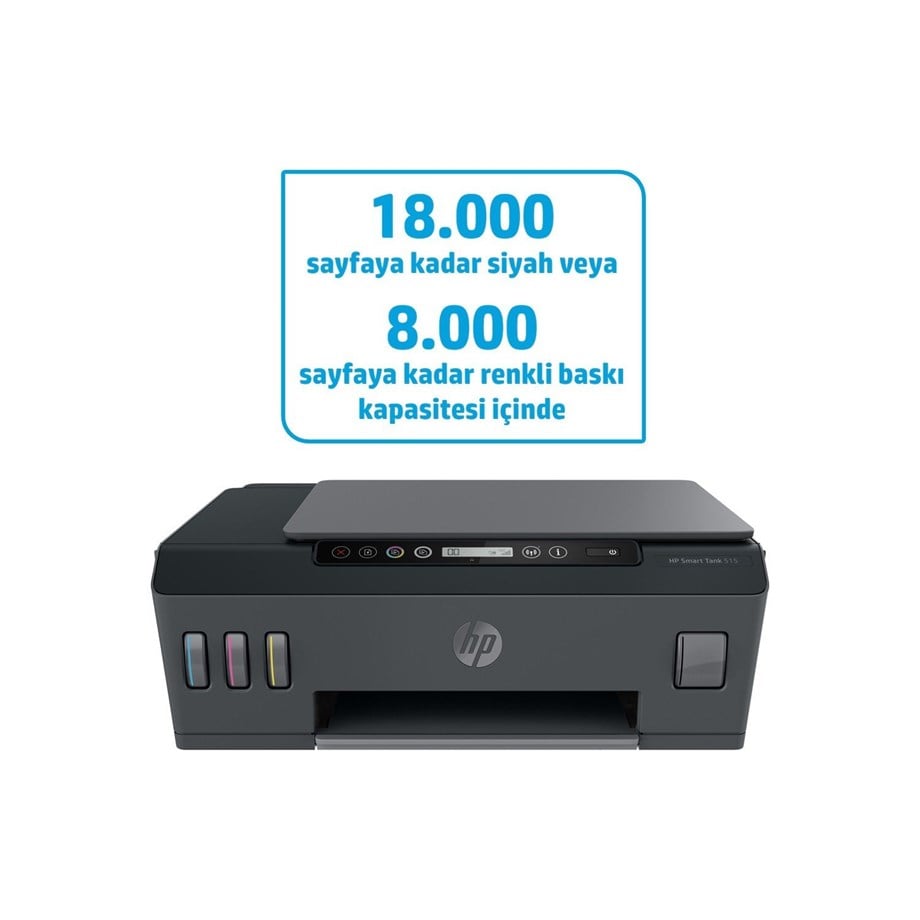 HP SMART TANK 515 (1TJ09A) FOT.TAR.WİFİ FONKSİYONLU INKJET TANKLI YAZICI
