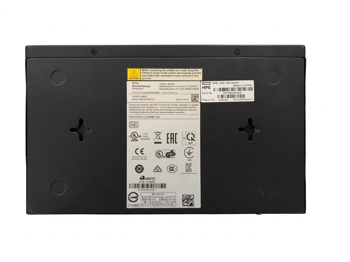 HPE OfficeConnect 1420 Series JH016A 16 Port 10/100/1000 Mbps Gigabit Switch 2. El | Outlet | Kutusuz | Sadece CihazHPESwitchB03033