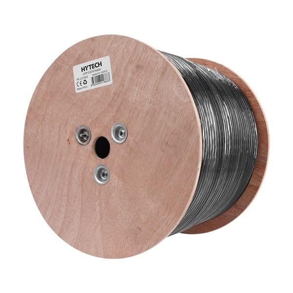 Hytech HY-CAT619 305m Gri/Siyah 0,51mm 23awg UTP CAT6 Dış Ortam Kablosu