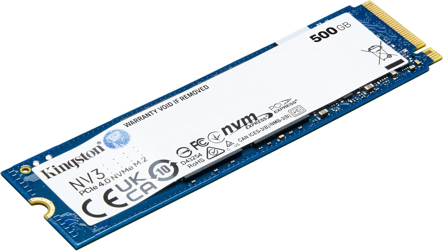 Kingston NV3 500 GB SNV3S/500G PCI-Express 4.0 M.2 SSDKingstonM2 NVME SSDB07522