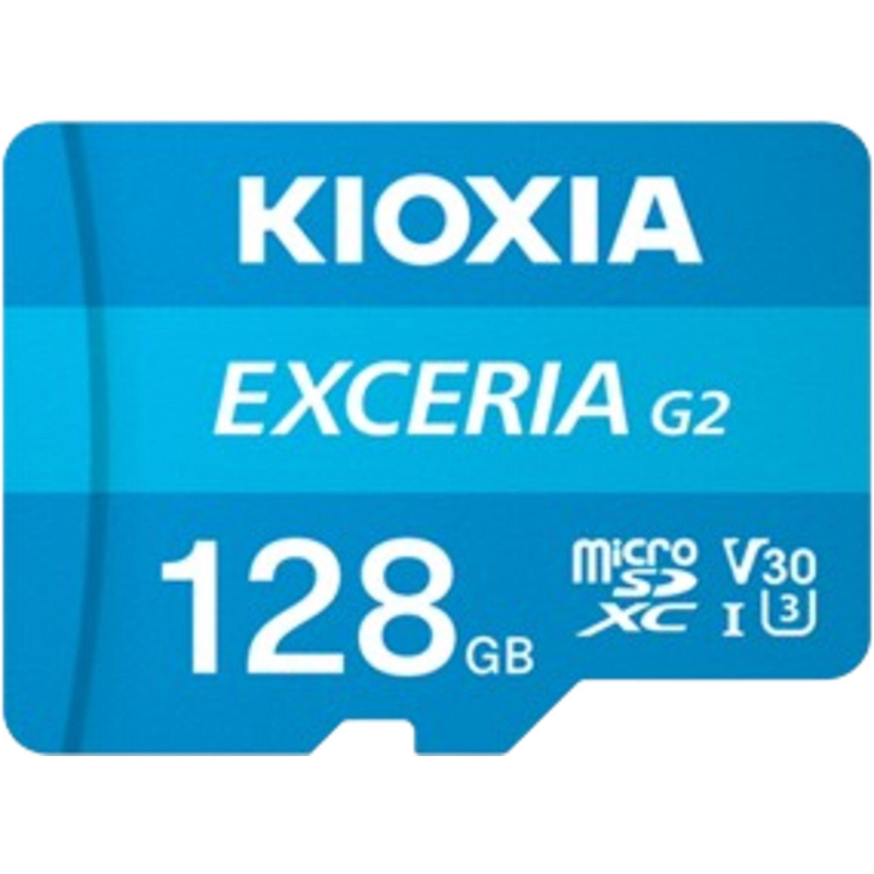 KIOXIA 128GB Exceriag2 Micro SDXC U1 V30 4K 100/50 MicroSD KartKIOXIAFlash (Micro) KartB05081