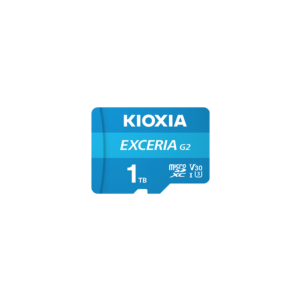 KIOXIA 1TB ExceriaG2, LMEX2L001TG2 U1 V30 4K,  CL10, 100Mb/s, MicroSD Kart Bellek (SD Adaptörlü)
