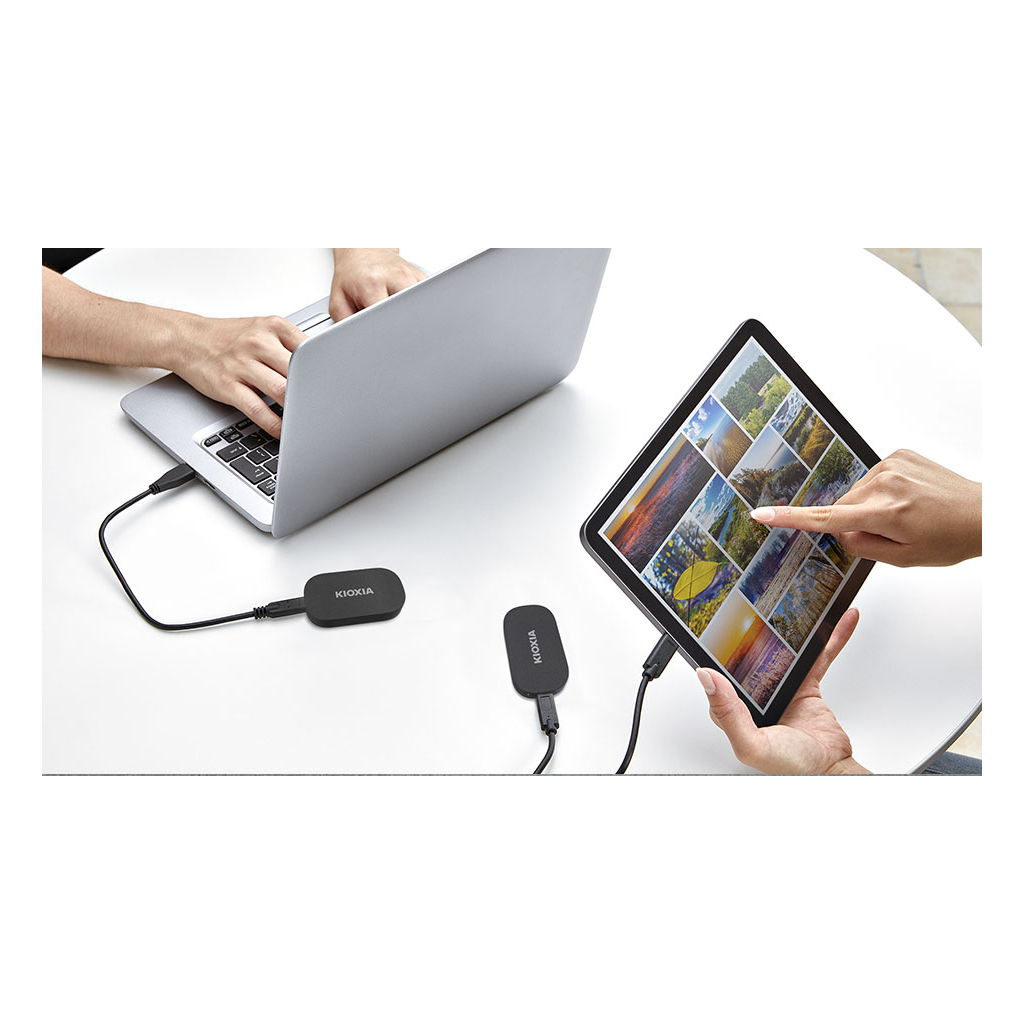 KIOXIA EXCERIA PLUS, LXD20K001TG8, 1TB, 1050/1000, Gen2, USB 3.2, Taşınabilir Harici SSD