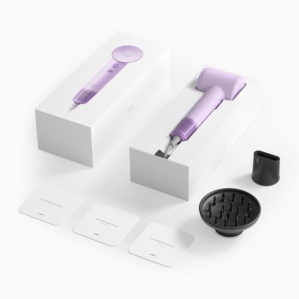 LAIFEN SE Mor 1500W 2 Başlıklı Yüksek Hızlı Saç Kurutma Makinesi