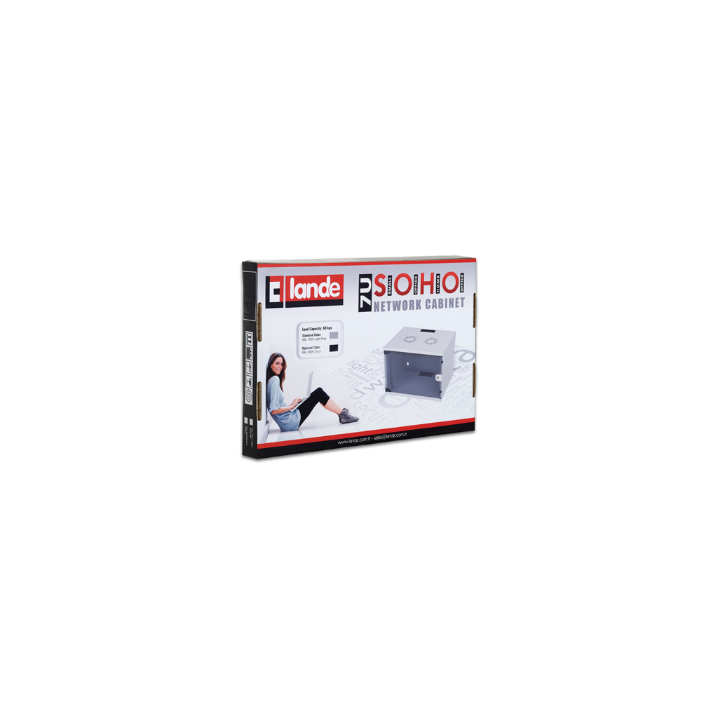 LANDE 7U 540x400 Soho Rack Kabinet (Demonte)