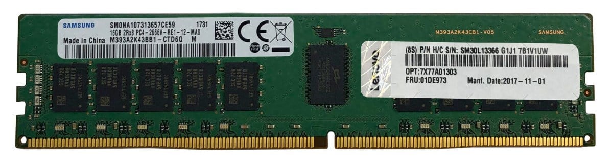 LENOVO 32GB TruDDR4 3200MHZ ECC RDIMM SUNUCU RAM ThinkSystem 4X77A08633