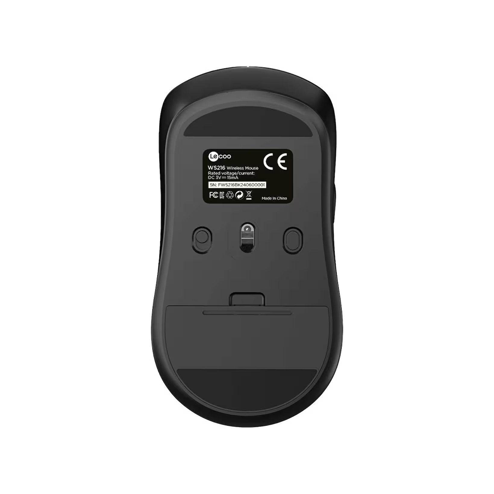 Lenovo Lecoo WS216 Siyah Ergonomik Optik Kablosuz MouseLenovoMouseB07106