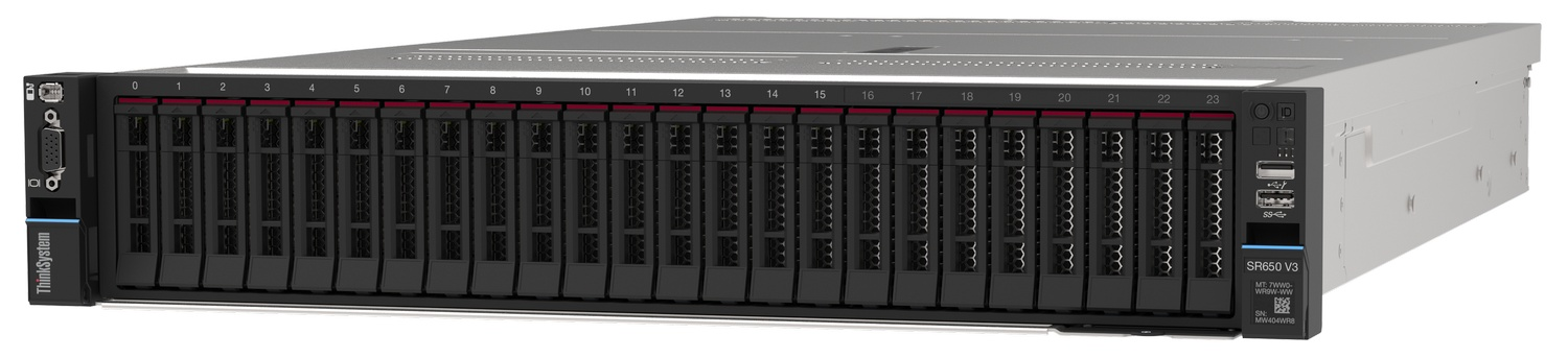 LENOVO SR650 v3 7D76A05MEA XEON SILVER 4514Y-32GB DDR5 RDIMM-1100W Rack Sunucu