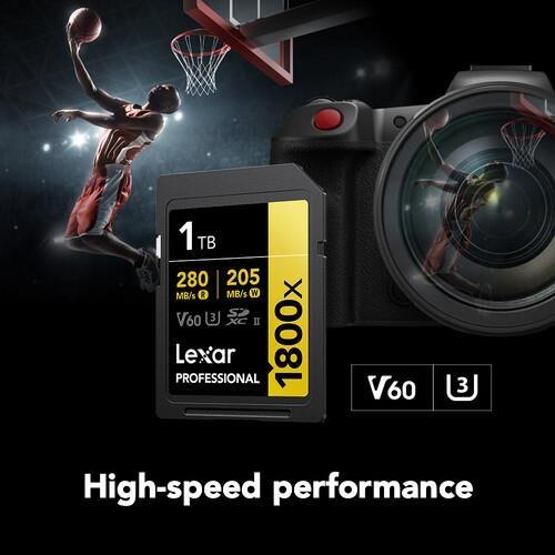 LEXAR 1TB  PROFESSIONAL 1800X LSD1800001T-BNNNU SDHC HAFIZA KARTI