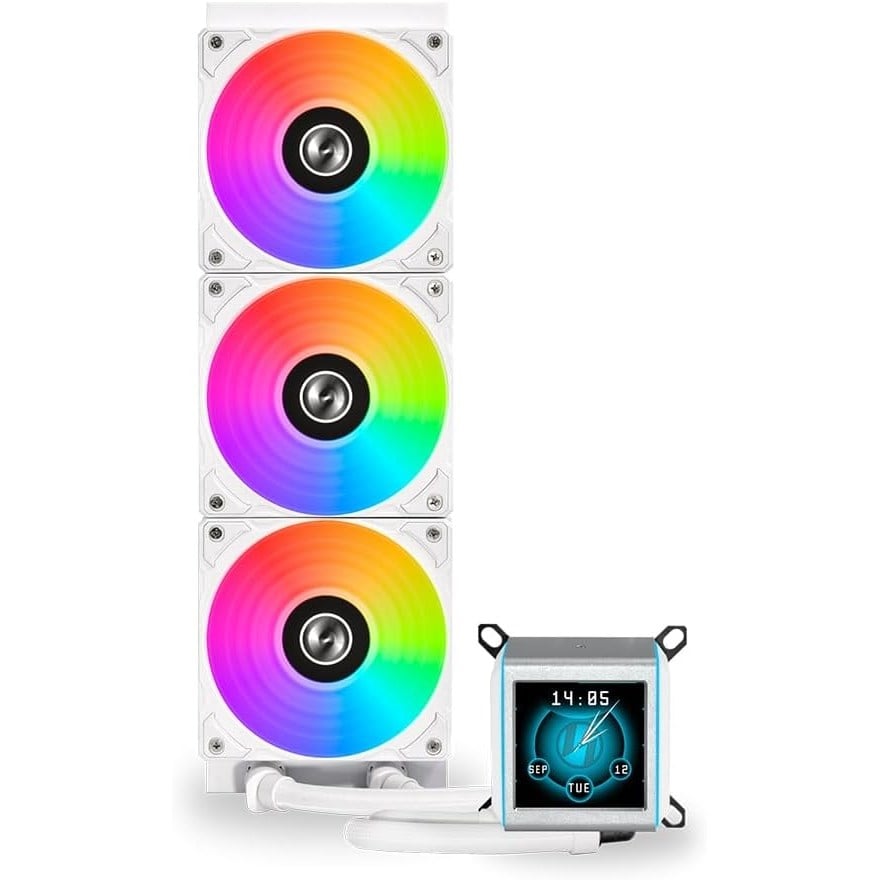 LIAN LI GALAHAD II LCD 360MM LGA1700/1851P/AM5 SOKET BEYAZ İŞLEMCİ SIVI SOĞUTUCU G89.GA2ALCD36W.00