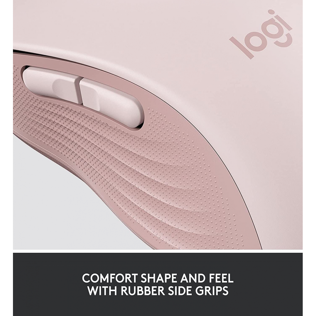LOGITECH 910-006254, M650 Signature, Rose, Sağ El, USB Nano 2,4G Kablosuz, 4000dpi, Optik, 5 Tuşlu, 24ay Pil Ömrü, Sessiz Mouse