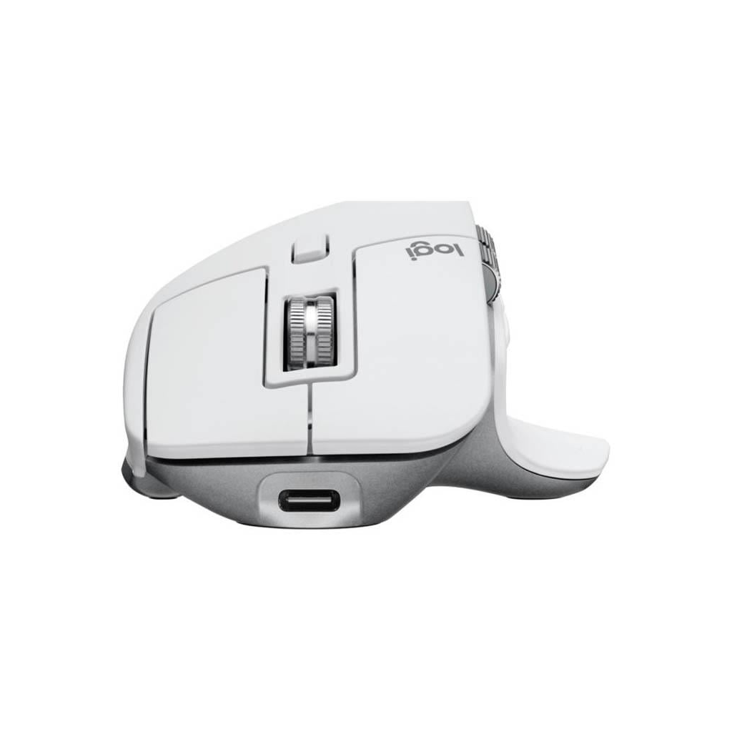 LOGITECH 910-006560, MX MASTER 3S, Beyaz, Bluetooth, 8000dpi, Lazer, 7 Tuşlu, USB-C den şarj edilebilir, Mouse