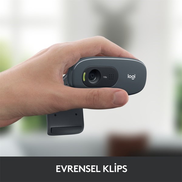 LOGITECH C270 HD Dahili Mikrofonlu Webcam 960-001063