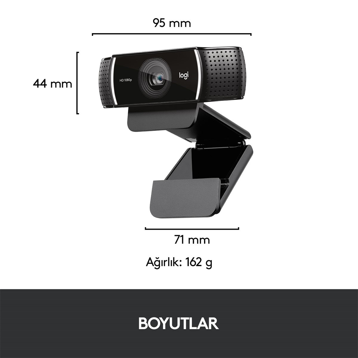 LOGITECH C922 Pro Stream 1920x1080 Web Kamerası (960-001088)