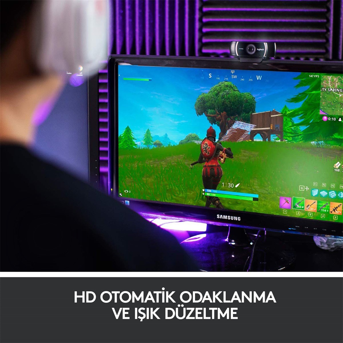 LOGITECH C922 Pro Stream 1920x1080 Web Kamerası (960-001088)