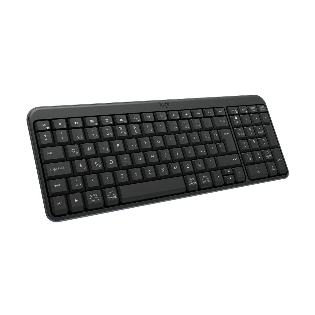LOGITECH K250, Siyah, 920-013460, Bluetooth, Türkçe Q, Multimedya, Kompakt Klavye