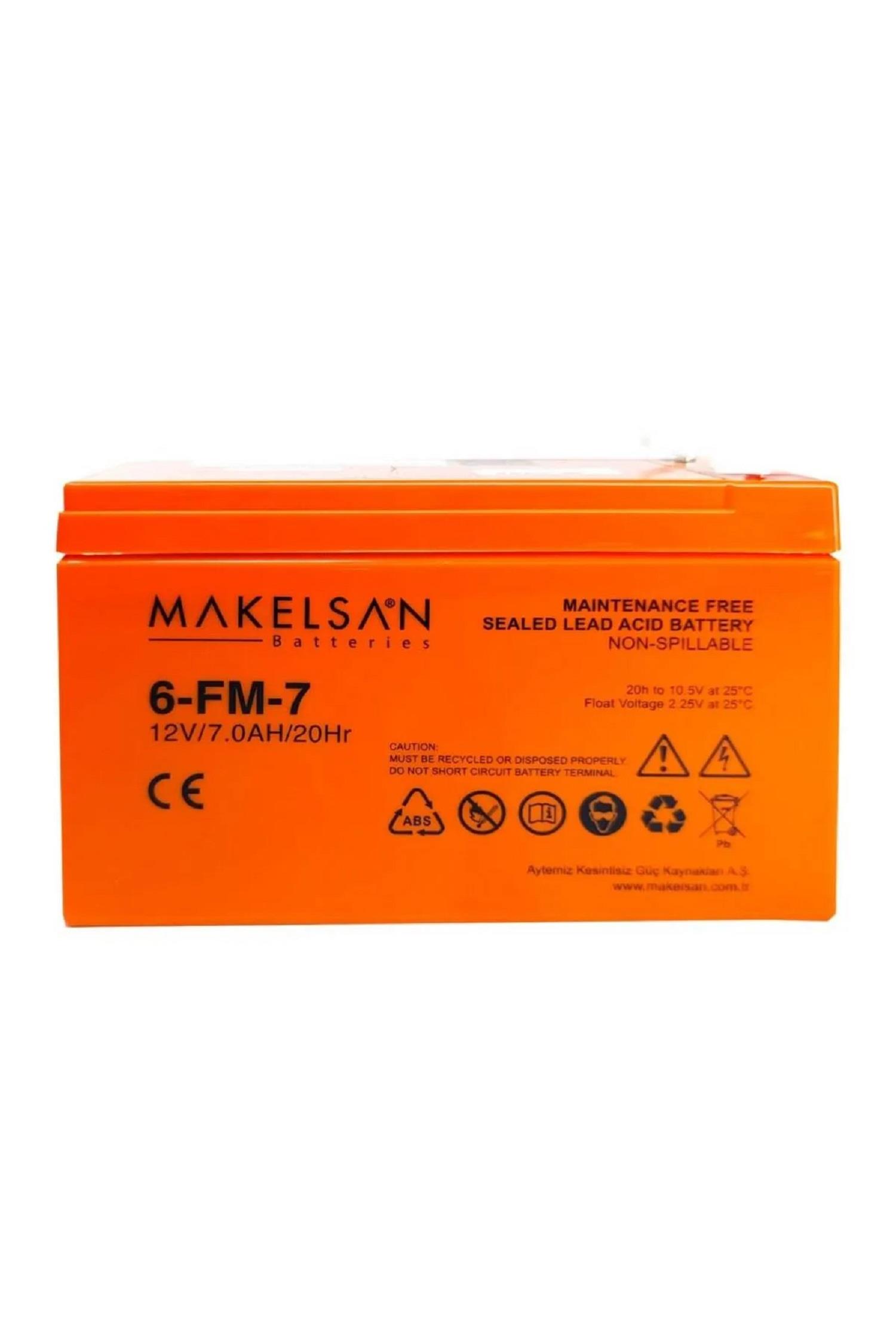 MAKELSAN 6FM-7 12V 7AH KURU TİP AKÜMAKELSANAkülerB05800