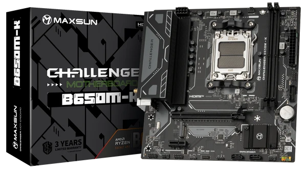 MAXSUN CHALLANGER B650M-K DDR5 HDMI PCIE 5.0 AM5 mATX