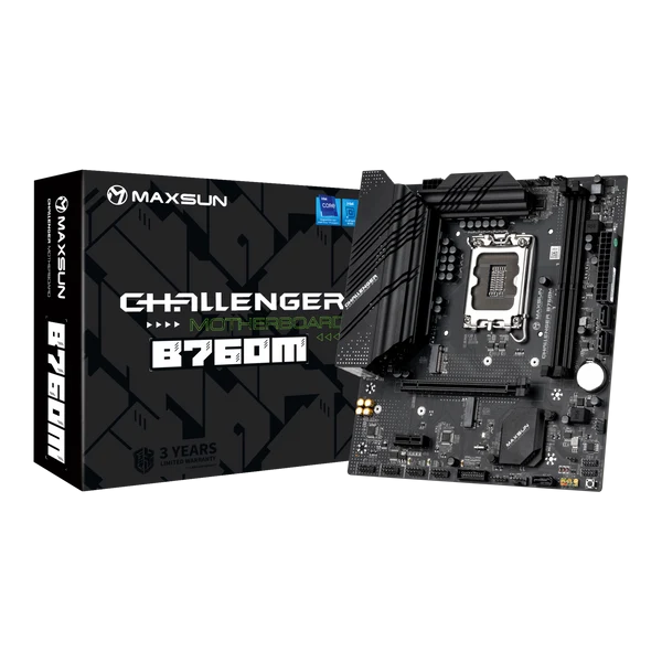MAXUN CHALLANGER B760M-F DDR4 HDMI PCIE 4.0 1700p mATX