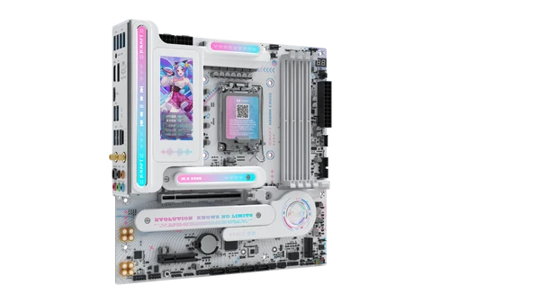 MAXUN iCRAFT B860M CROSS PRO WIFI HDMI-DP TYPEC PCIE 5.0 1851p mATX BEYAZ