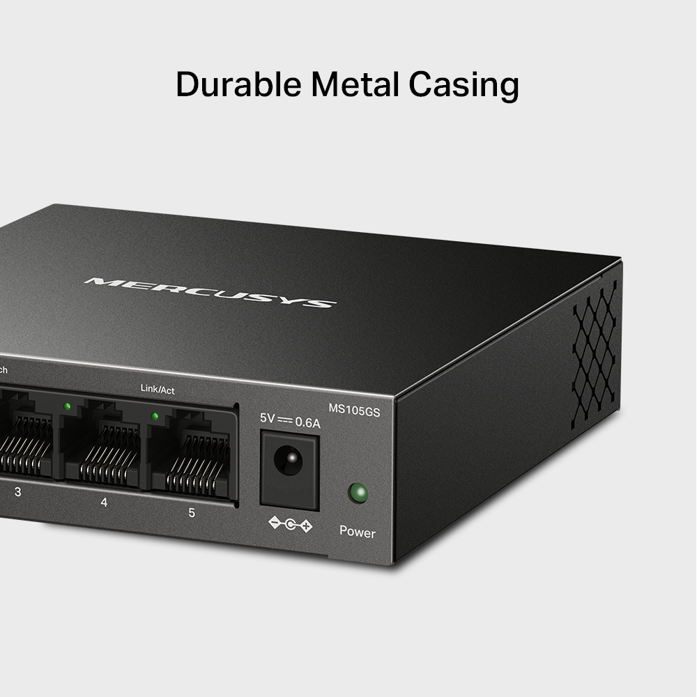 MERCUSY 5port Gigabit Yönetilemez Switch MS105GS