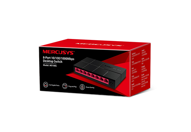 MERUCYS 8port Gigabit Yönetilemez Switch MS108G