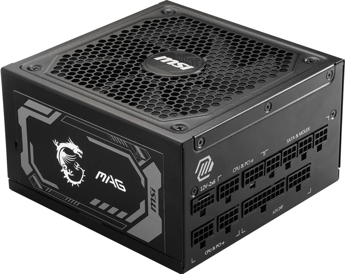 MSI 1000w 80+ Gold MAG A1000GL PCIE5 II Tam Modüler Power Supply