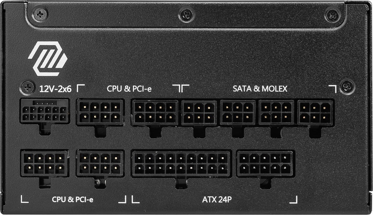 MSI 1000w 80+ Gold MAG A1000GL PCIE5 II Tam Modüler Power Supply