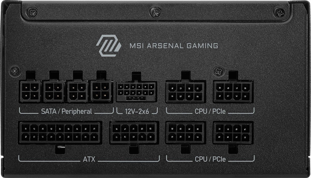 MSI 1000w 80+ Gold MAG A1000GLS PCIE5 Tam Modüler Power Supply