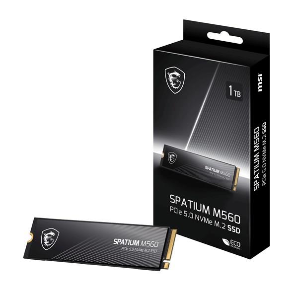 MSI 1TB SPATIUM M560 10300/8700 MB/s NVME PCIE GEN5