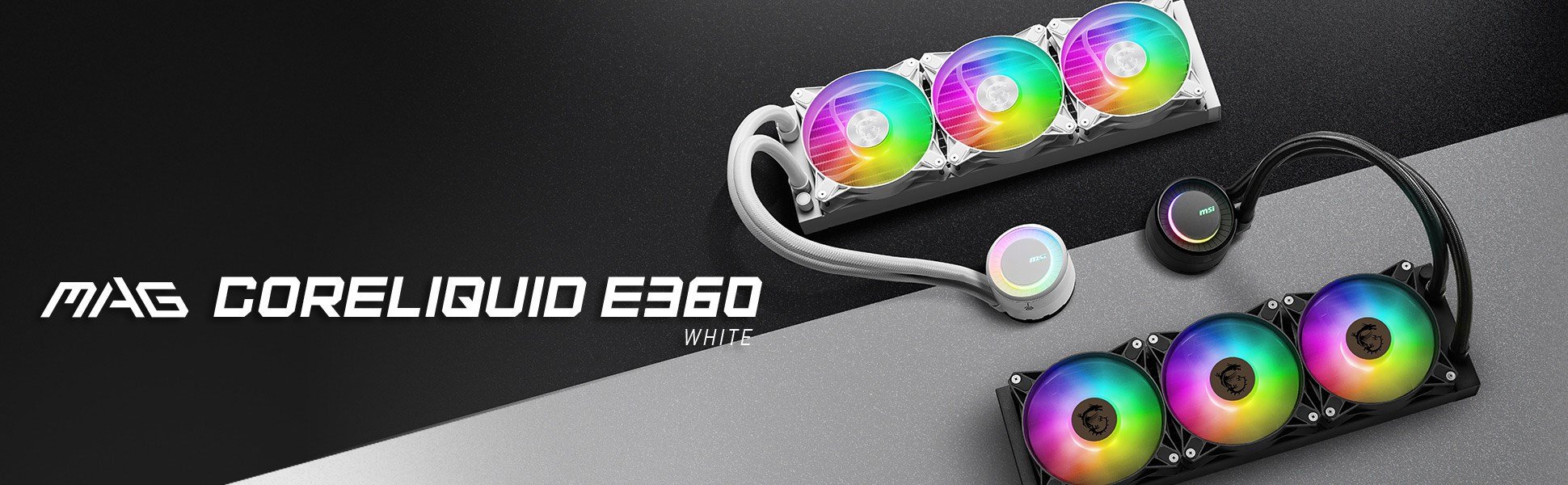 MSI 360mm MAG CORELIQUID E360 WHITE ARGB AM5-1851p Sıvı Soğutmalı İşlemci Fanı Beyaz