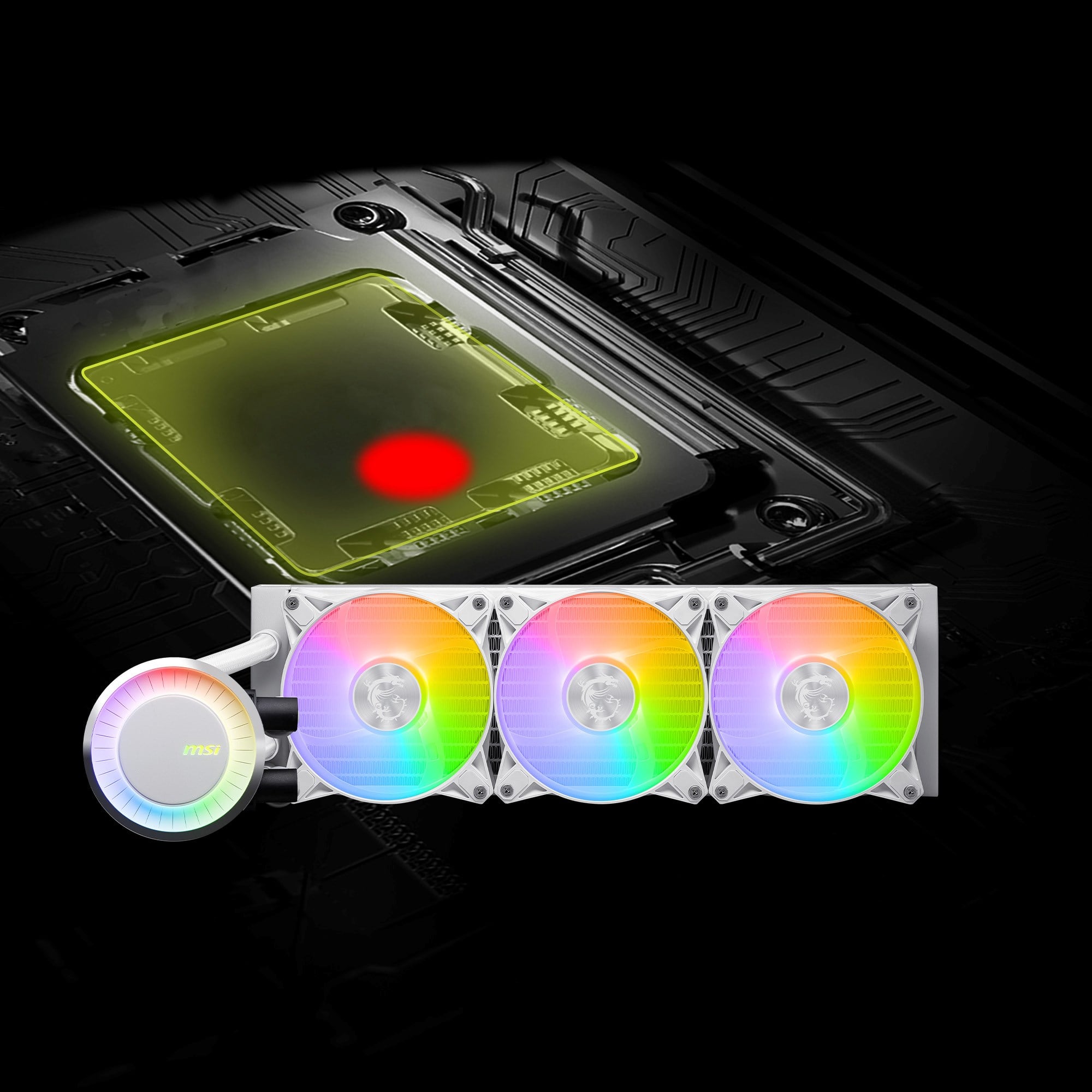 MSI 360mm MAG CORELIQUID E360 WHITE ARGB AM5-1851p Sıvı Soğutmalı İşlemci Fanı Beyaz