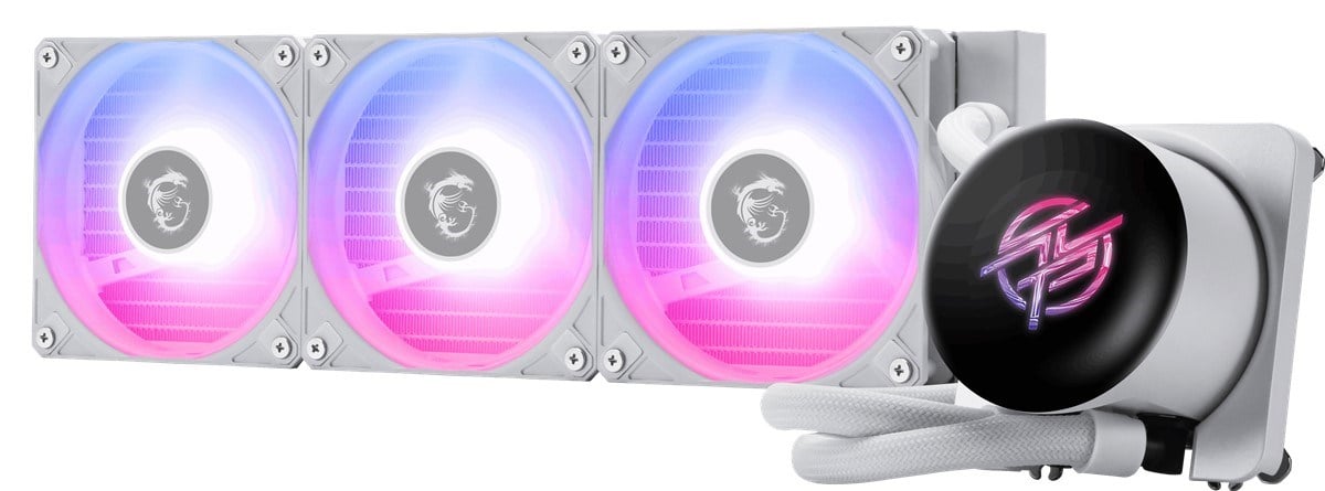 MSI 360mm MPG CORELIQUID P13 360 WHITE ARGB AM5-1851P Sıvı Soğutmalı İşlemci Fanı Beyaz