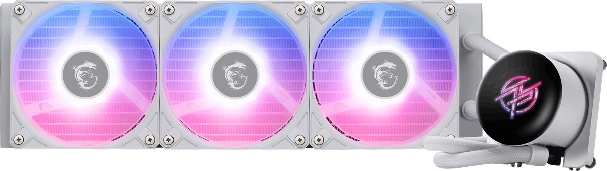 MSI 360mm MPG CORELIQUID P13 360 WHITE ARGB AM5-1851P Sıvı Soğutmalı İşlemci Fanı Beyaz