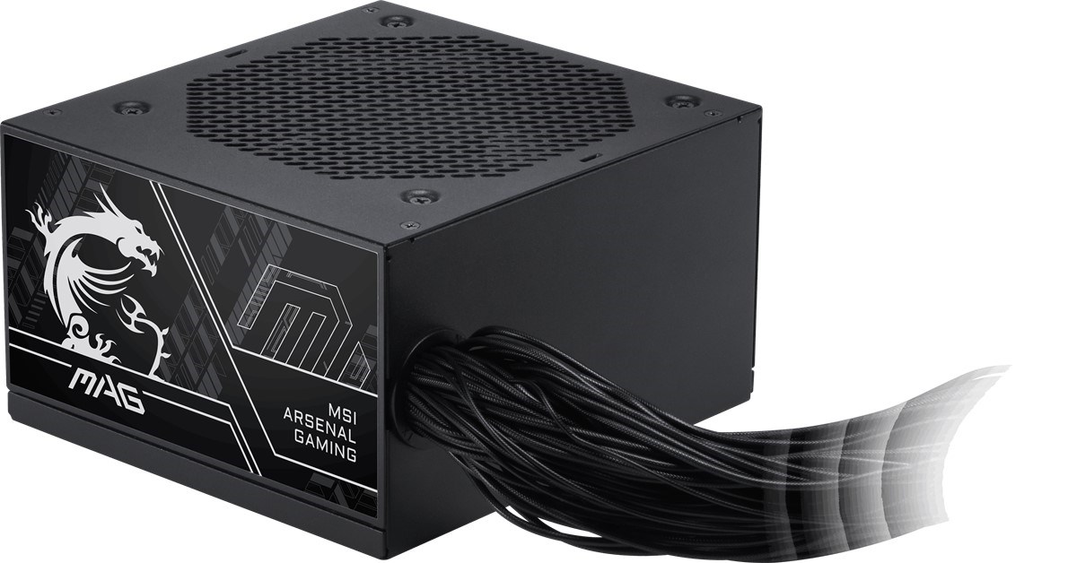 MSI 750w 80+ Bronze MAG A750BN PCIE5 III Power Supply