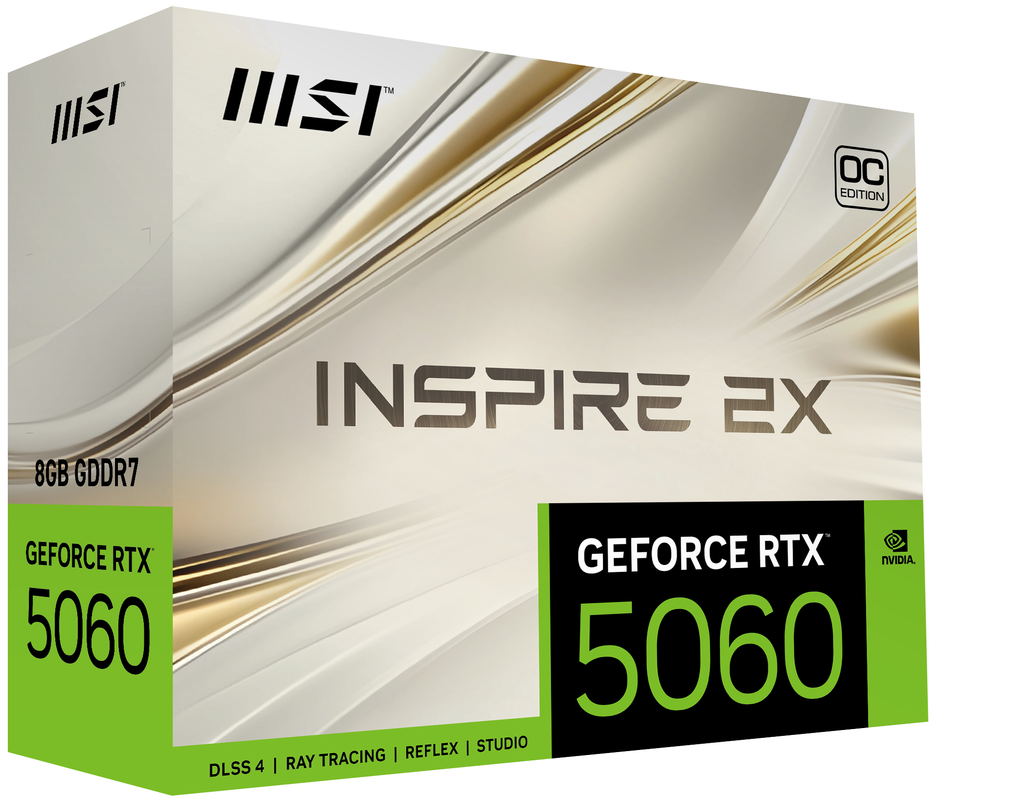 MSI 8GB RTX5060 8G INSPIRE 2X OC GDDR7 128bit HDMI-DP PCIE 5.0