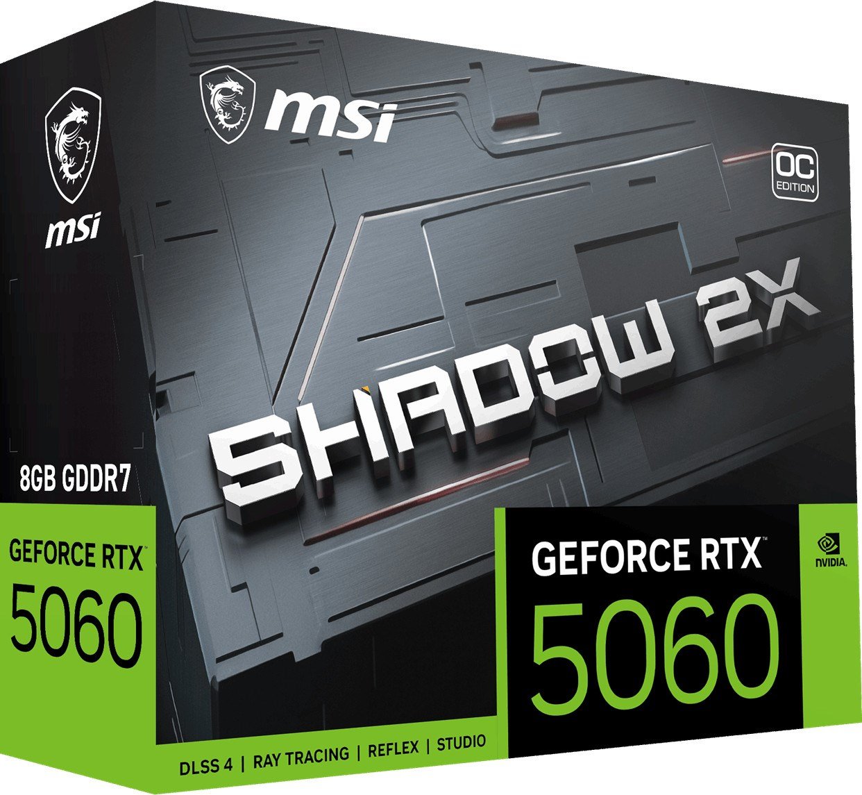 MSI 8GB RTX5060 8G SHADOW 2X OC MAX GDDR7 128bit HDMI-DP PCIE 5.0