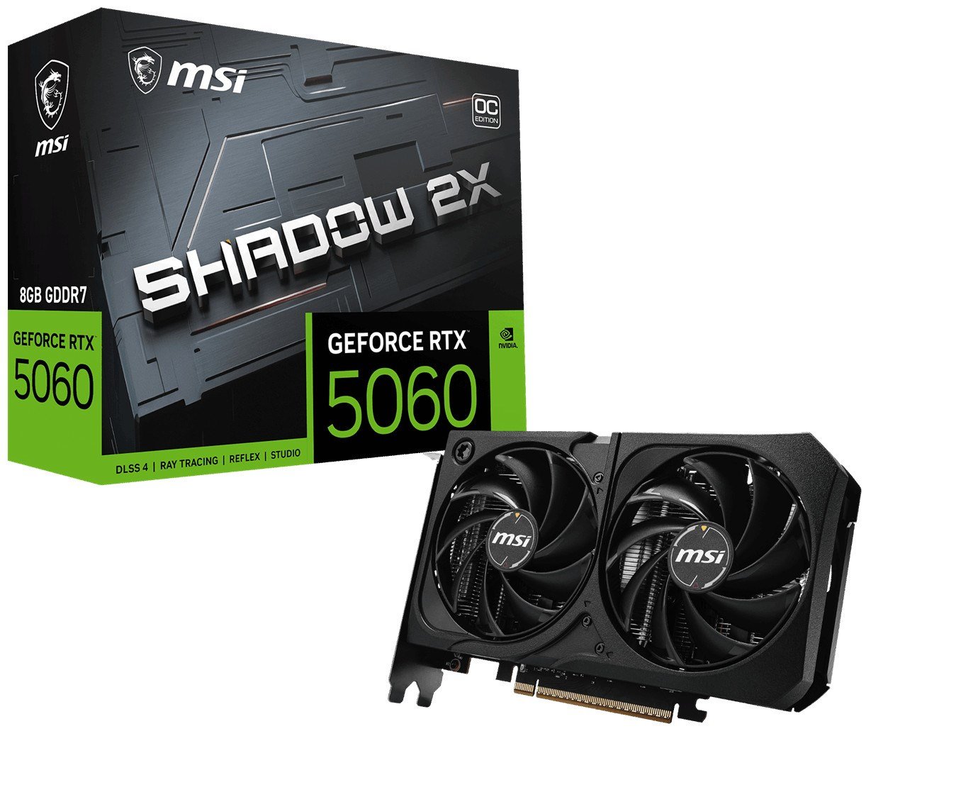 MSI 8GB RTX5060 8G SHADOW 2X OC MAX GDDR7 128bit HDMI-DP PCIE 5.0