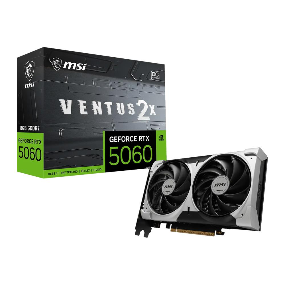 MSI 8GB RTX5060 8G VENTUS 2X OC V1 GDDR7 128bit HDMI-DP PCIE 5.0