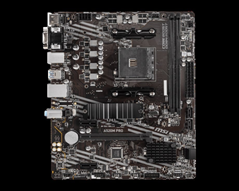 MSI A520M-A PRO DDR4 4600/1866Mhz M.2 M.ATX AM4