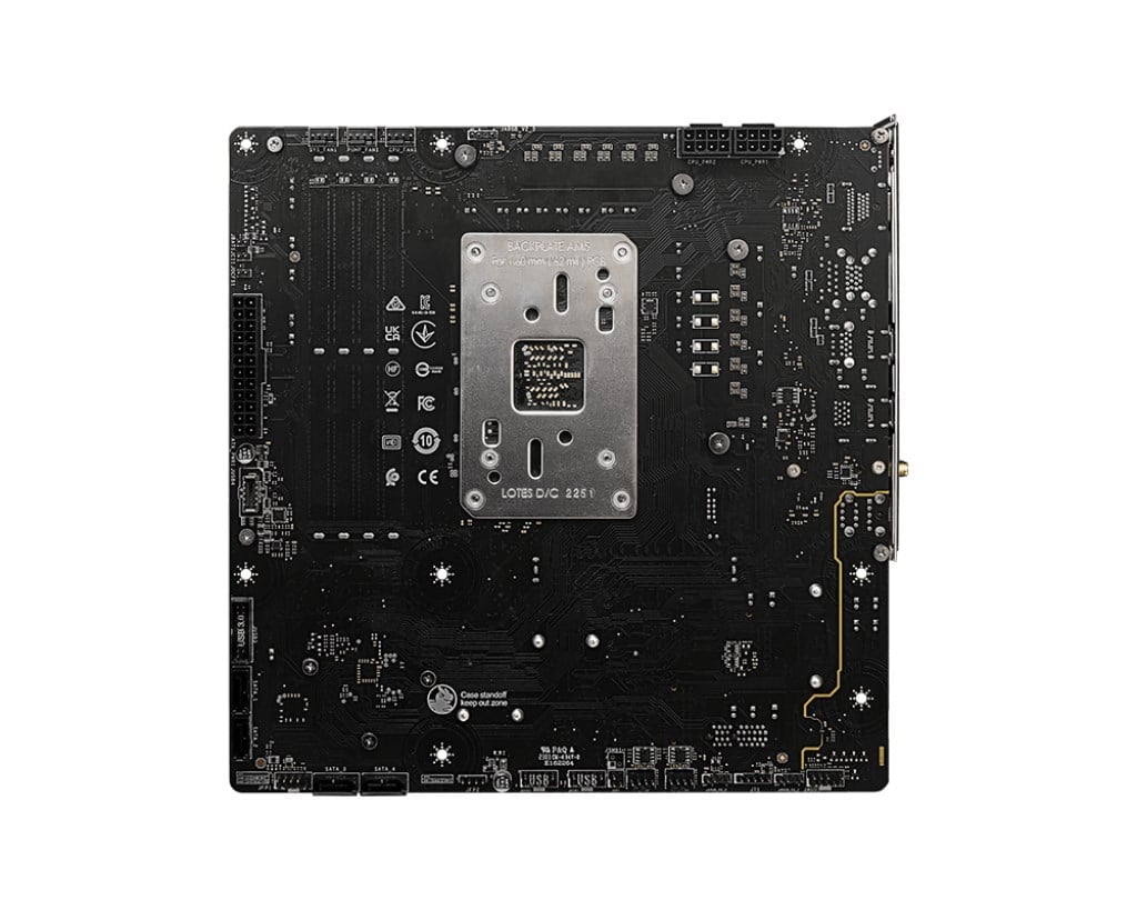 MSI B650M PROJECT ZERO WIFI6E DDR5 HDMI-DP TYPEC PCIE 4.0 AM5 mATX
