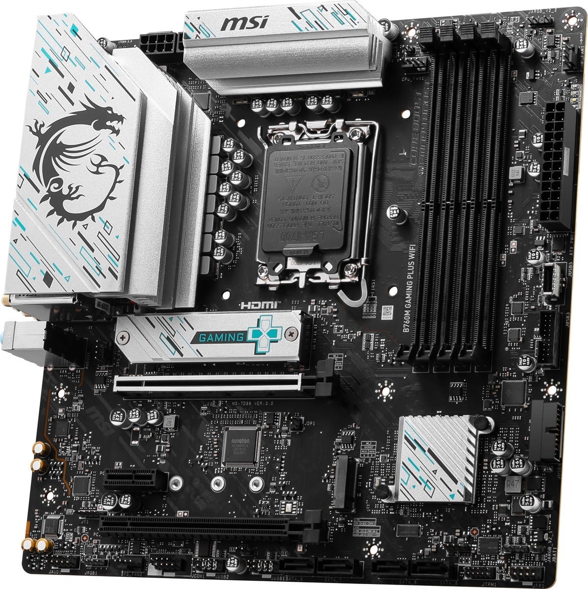 MSI B760M GAMING PLUS WIFI DDR5 HDMI-DP PCIE 4.0 1700p mATX