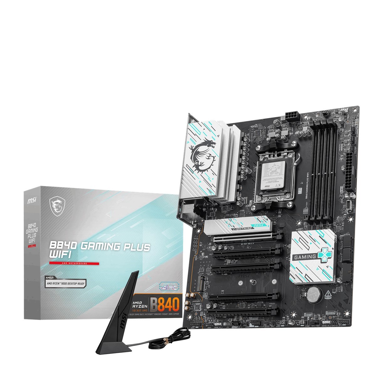 MSI B840 GAMING PLUS WIFI7 DDR5 HDMI-TYPEC PCIE 4.0 AM5 ATX
