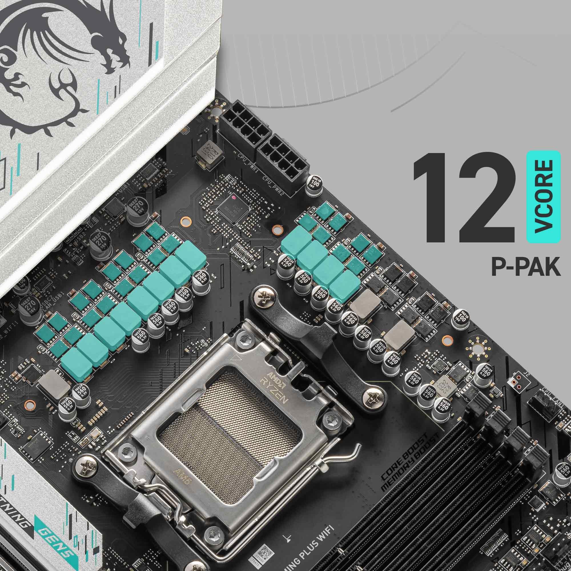 MSI B850 GAMING PLUS WIFI6E DDR5 HDMI-DP TYPEC PCIE 5.0 AM5 ATX