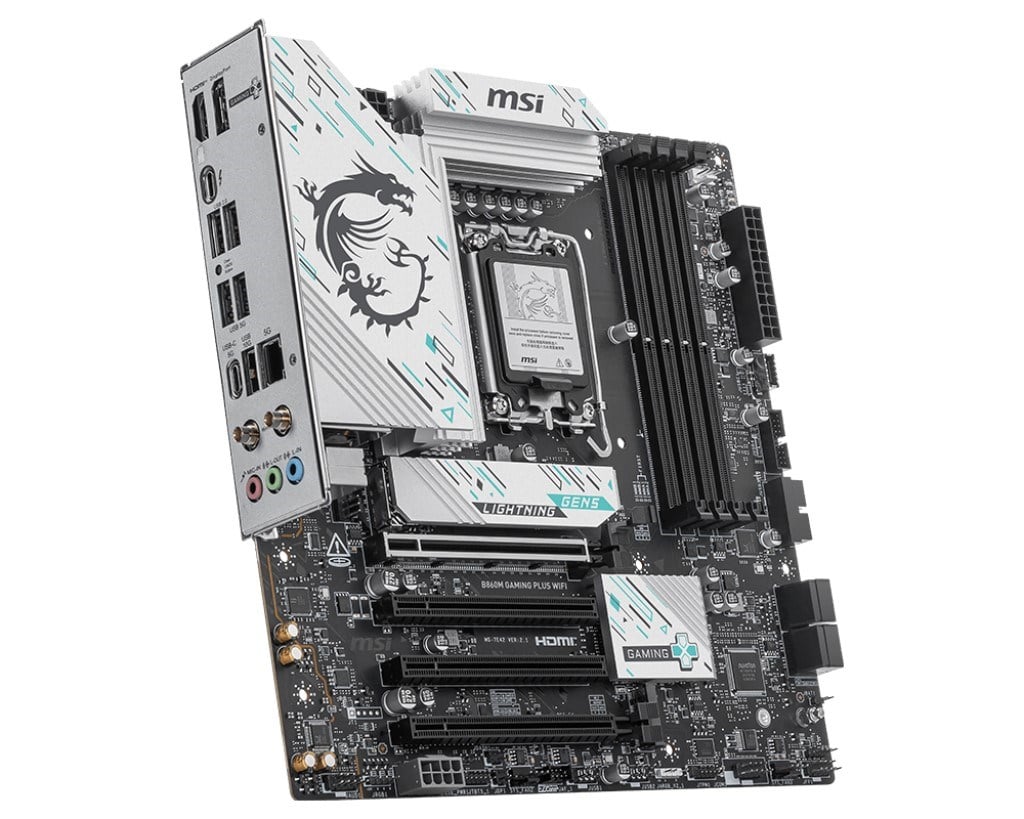 MSI B860M GAMING PLUS WIFI7 DDR5 HDMI-DP TYPEC PCIE 5.0 1851p mATX