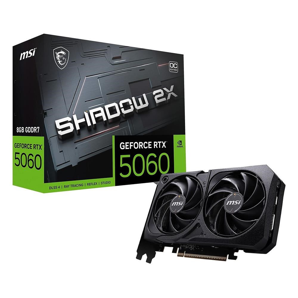 Msi GeForce RTX5060 8G SHADOW 2X OC MAX 8GB GDDR7 128 Bit DLSS 4 Ekran Kartı