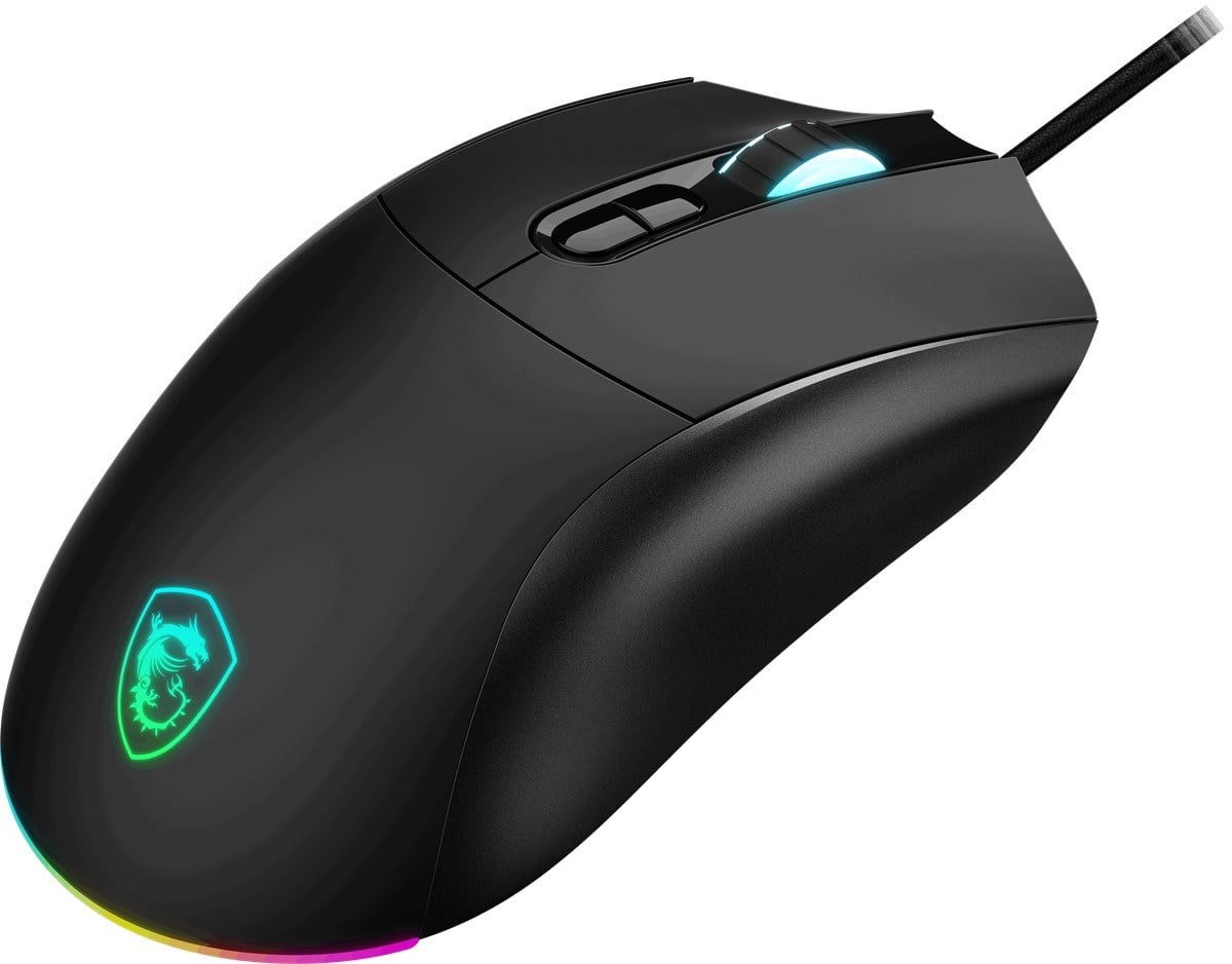 MSI GG Forge GM320 RGB 12800 DPI Kablolu Siyah Oyuncu Mouse