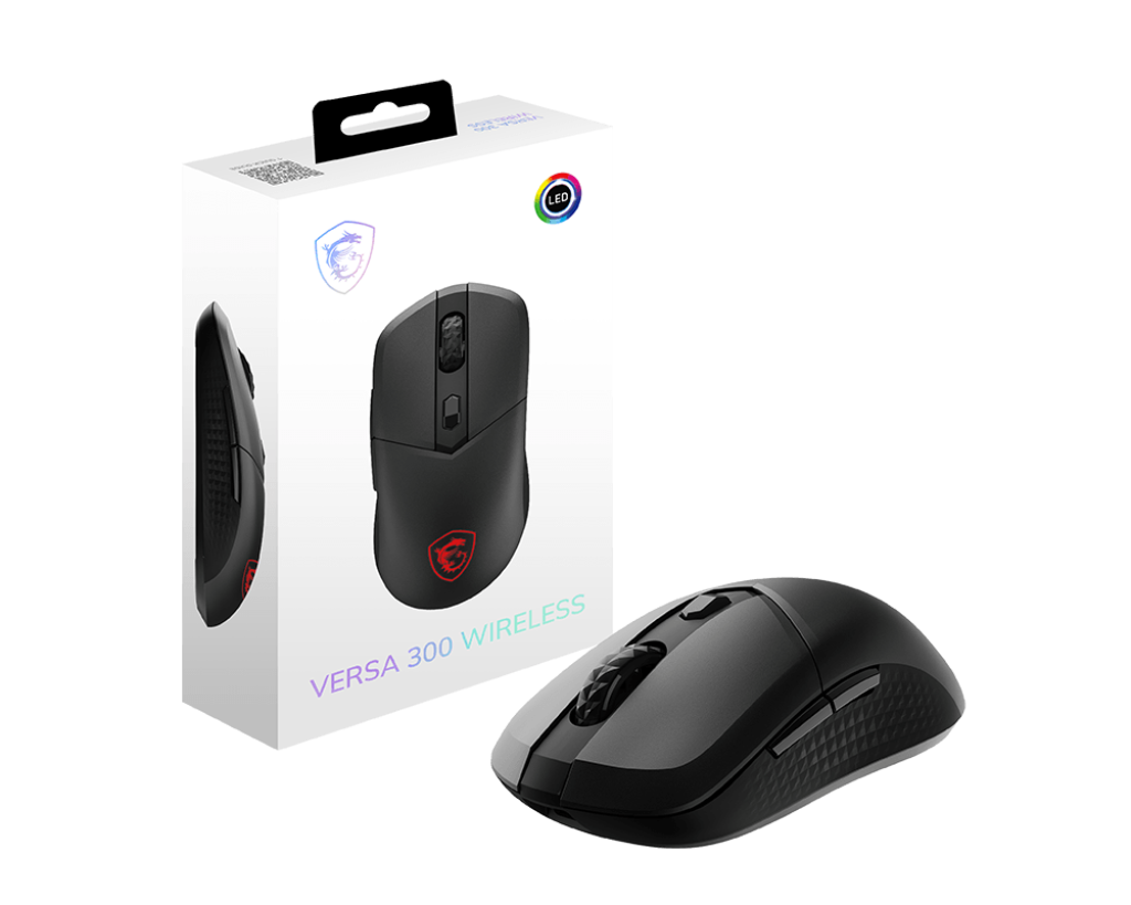 MSI GG Versa 300 Wireless Yüksek Hassasiyetli Kablosuz Siyah Oyuncu Mouse